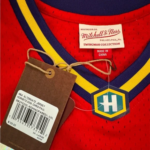 Mitchell & Ness Oklahoma City Hornets Chris Paul Jersey